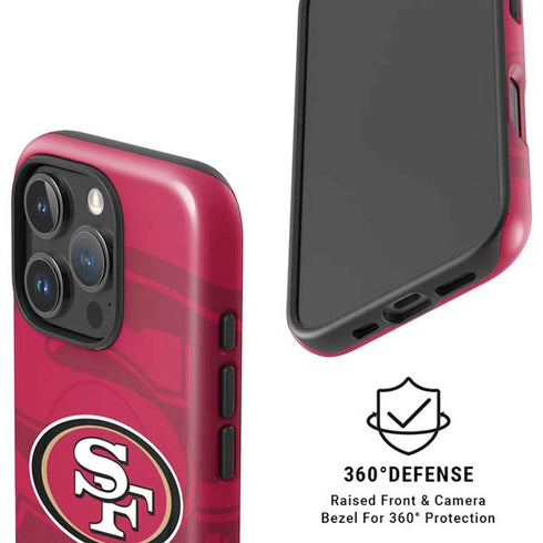 NFL San Francisco 49ers Double Vision iPhone 16 Pro Magsafe Impact Case